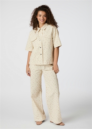 Tiki floral denim skjorte Off White Neo Noir 